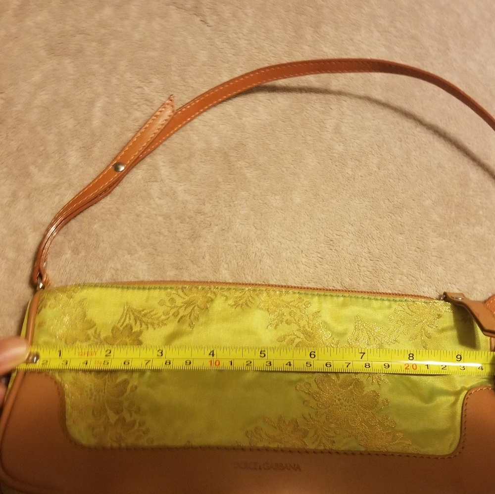Small Dolce & Gabbana silk and leather bag